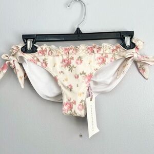 NWT! LoveShackFancy Size S • Elena Swim Bikini Bottom Live Shack Fancy.